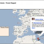 Twitter Karte der Proteste im mittleren Osten in Echtzeit