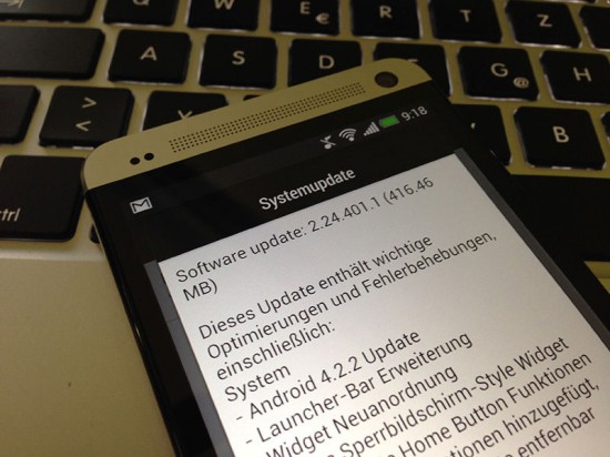 Android 4.2.2 Update HTC One